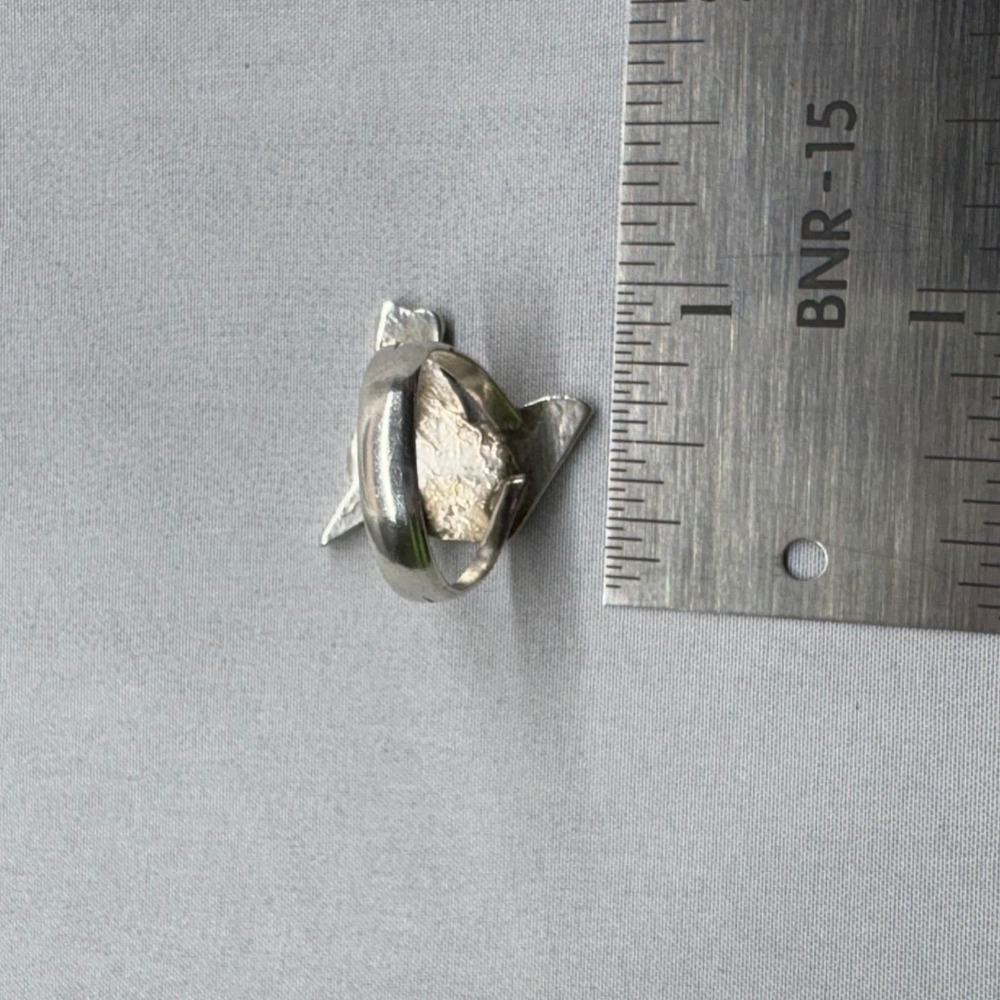 Unbranded Horse Inlay Ring Womens Size 7.5 Silver Good Southwestern Turquoise - Picture 10 of 10